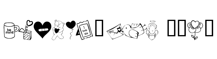 KR Cuori Divertenti 4  Free Fonts Download