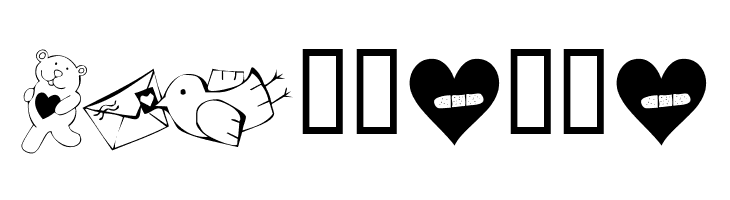 KR Cuori Divertenti 4  Free Fonts Download