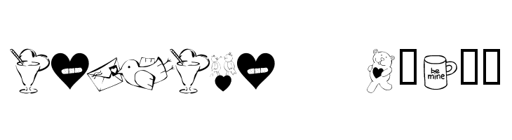 KR Cuori Divertenti 4  Free Fonts Download