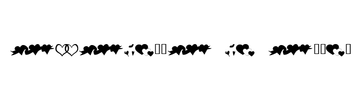 KR Hearts Along  Free Fonts Download