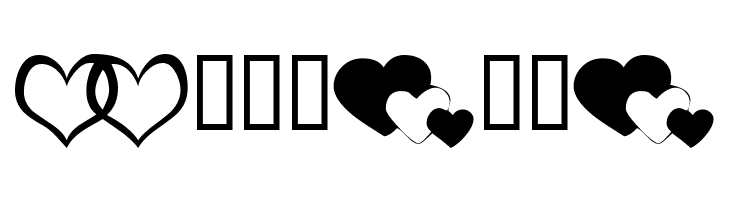 KR Hearts Along  Free Fonts Download