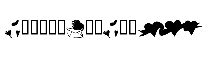 KR Hearts Along  Free Fonts Download