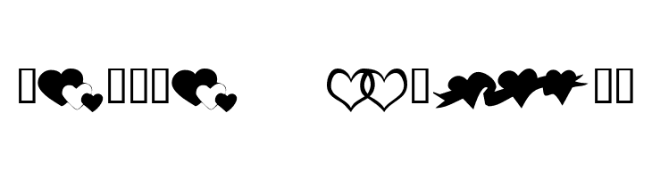 KR Hearts Along  Free Fonts Download