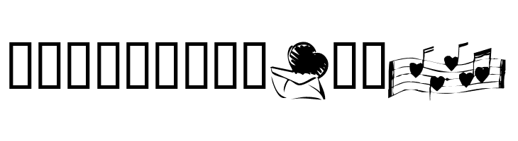 KR Hearts Along  Free Fonts Download