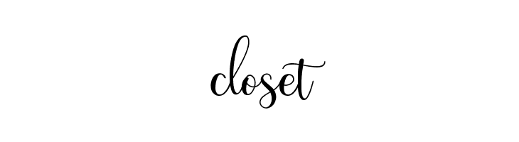 closet Shinesy Font