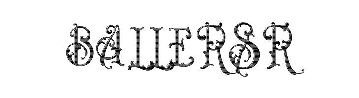 Bandits Striped  Free Fonts Download