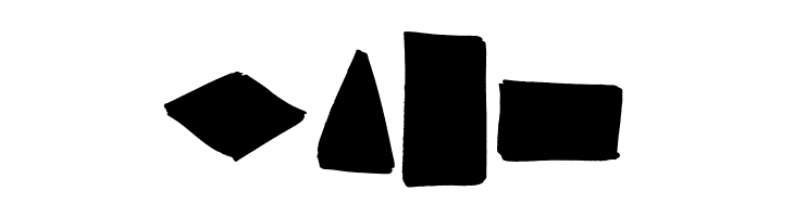 Brush Shapes  Free Fonts Download