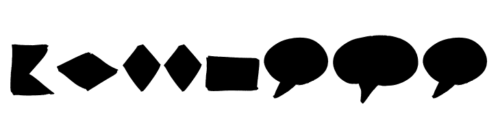 Brush Shapes  Free Fonts Download