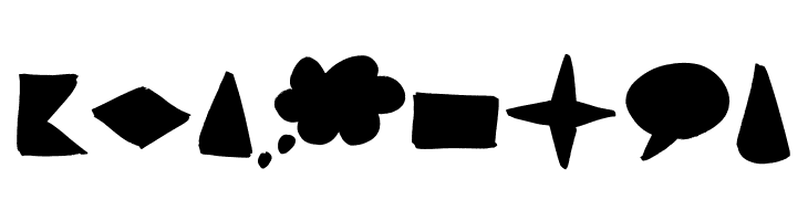 Brush Shapes  Free Fonts Download