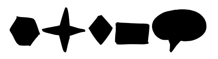 Brush Shapes  Free Fonts Download