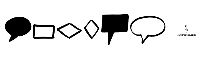 Brush Shapes  Free Fonts Download