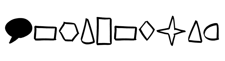 Brush Shapes  Free Fonts Download