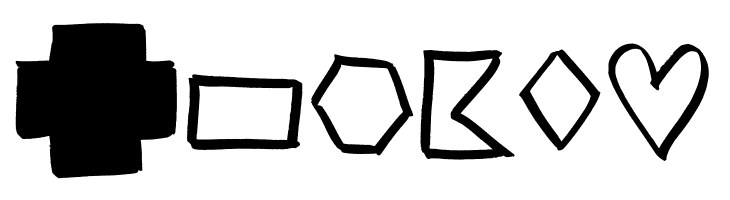 Brush Shapes  Free Fonts Download