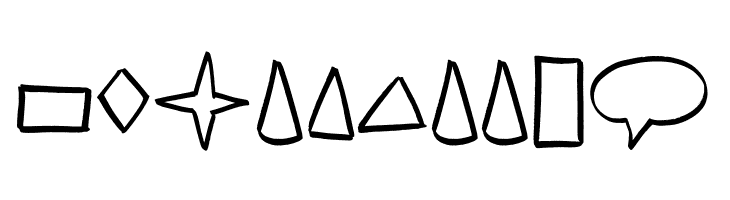 Brush Shapes  Free Fonts Download