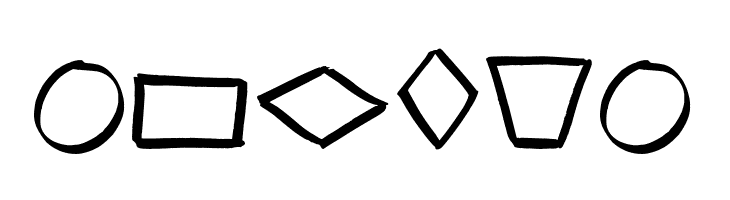 Brush Shapes  Free Fonts Download