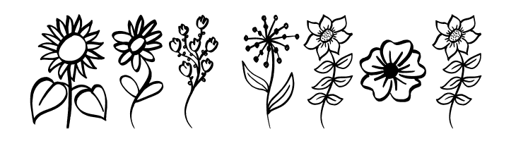 Garden Flowers  Free Fonts Download