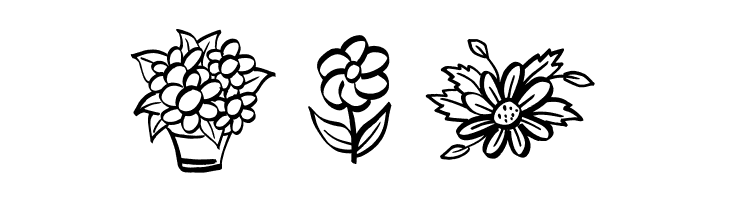 Garden Flowers  Free Fonts Download