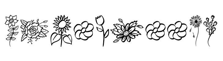Garden Flowers  Free Fonts Download