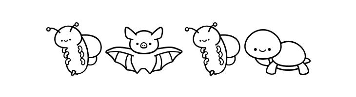 CuteAnimalsDingbat  Free Fonts Download