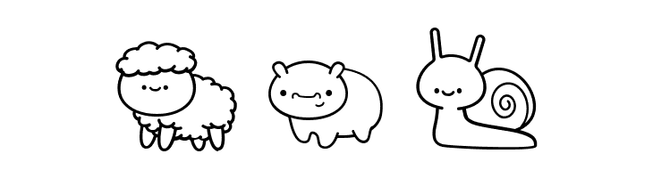 CuteAnimalsDingbat  Free Fonts Download