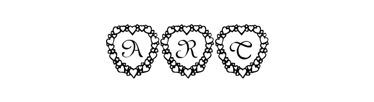 101! Heart Framed  Free Fonts Download