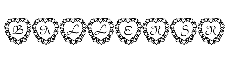 101! Heart Framed  Free Fonts Download