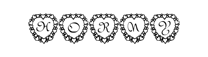 101! Heart Framed  Free Fonts Download