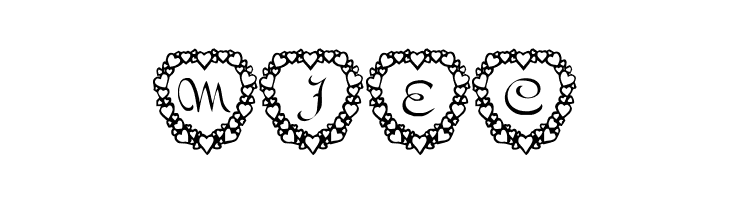 101! Heart Framed  Free Fonts Download