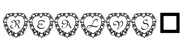 101! Heart Framed  Free Fonts Download