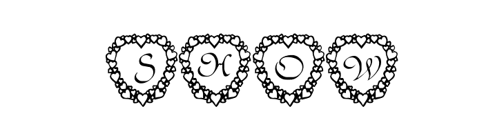 101! Heart Framed  Free Fonts Download