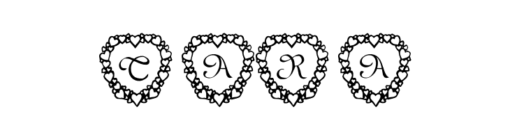 101! Heart Framed  Free Fonts Download