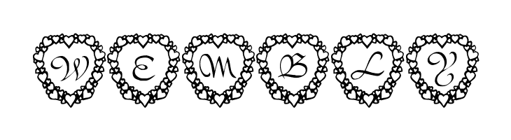 101! Heart Framed  Free Fonts Download