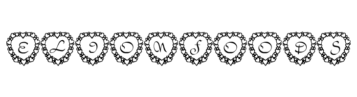 101! Heart Framed  Free Fonts Download