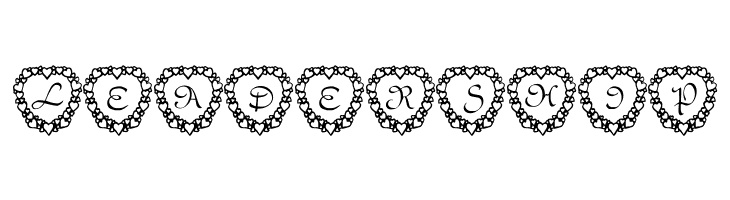 101! Heart Framed  Free Fonts Download