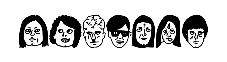 woodcutter people faces vol3  Free Fonts Download