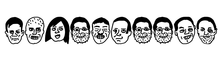 woodcutter people faces vol3  Free Fonts Download