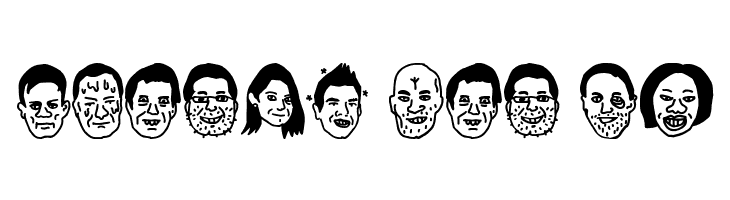 woodcutter people faces vol3  Free Fonts Download