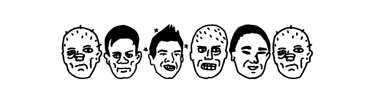woodcutter people faces vol3  Free Fonts Download