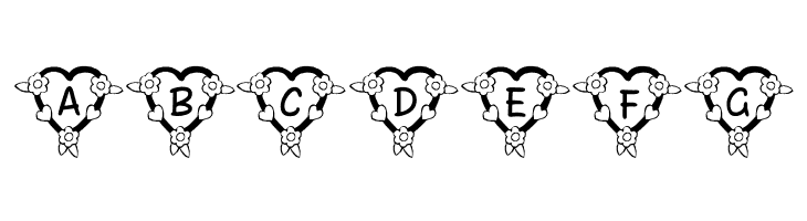 FL Heart Dark  Free Fonts Download