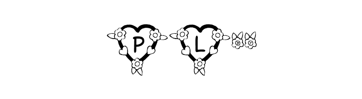 FL Heart Dark  Free Fonts Download