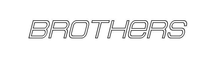 Head Human Outline Italic  Free Fonts Download