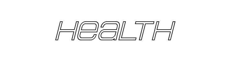Head Human Outline Italic  Free Fonts Download