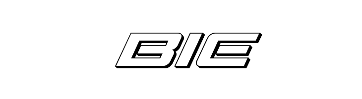 Sabre Shark 3D  Free Fonts Download