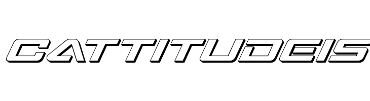 Sabre Shark 3D  Free Fonts Download