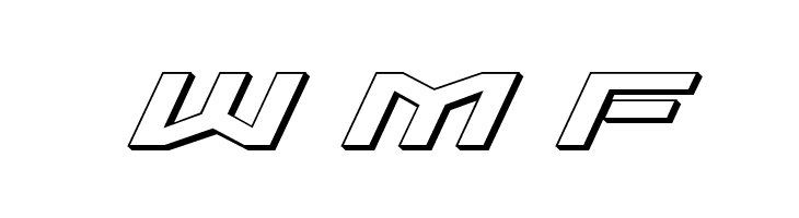 Sabre Shark 3D  Free Fonts Download