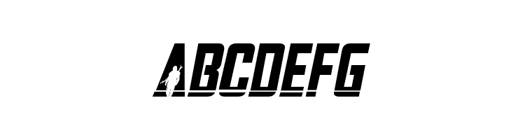 Mandalore Laser Rough Italic  Free Fonts Download