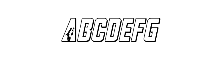 Mandalore 3D Italic  Free Fonts Download