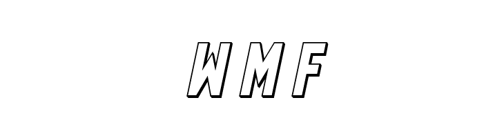 Mandalore 3D Italic  Free Fonts Download