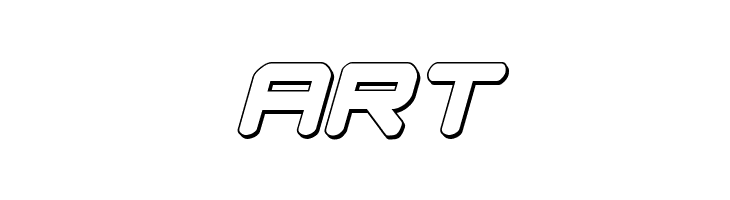 NGC 292 3D Italic  Free Fonts Download