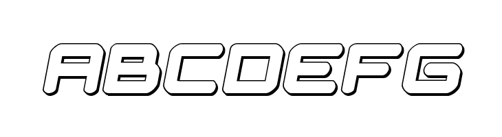 NGC 292 3D Semi-Italic  Free Fonts Download